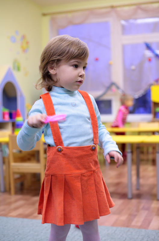 For the first time in kindergarten! () For the first time in kindergarten!